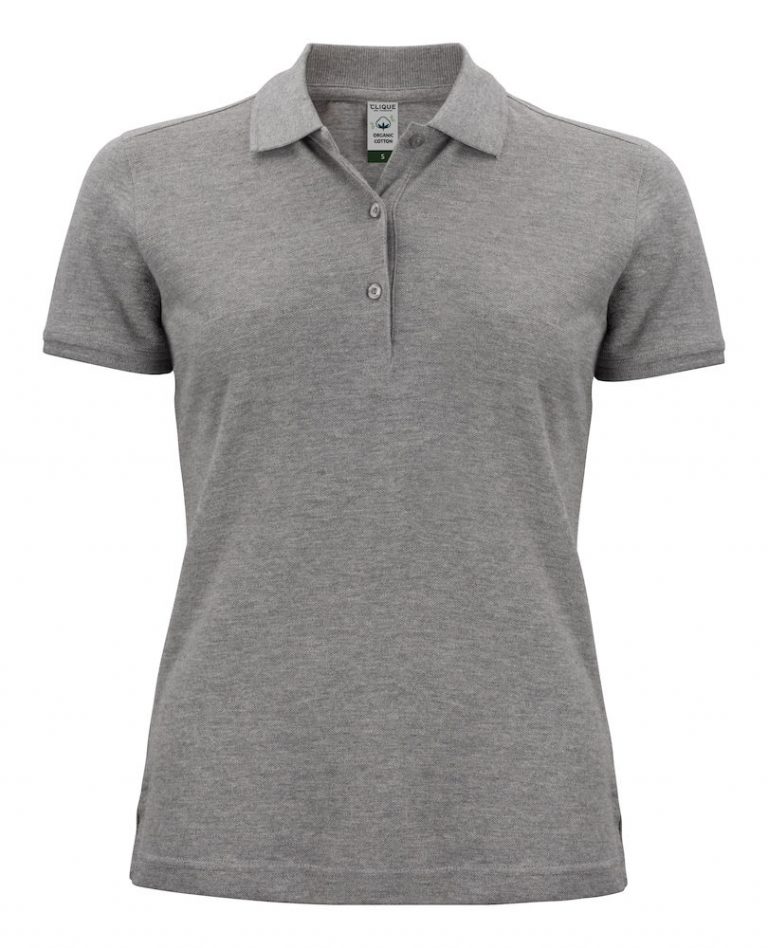 028265 Classic OC Polo ladies grey melange