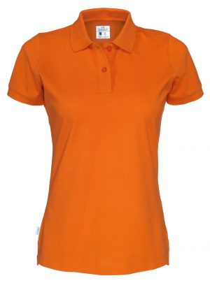 141005 CottoVer oranje damespolo