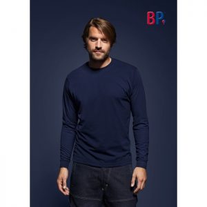 1620 BP T-shirt met lange mouwen voor haar & hem 110 nachtblauw