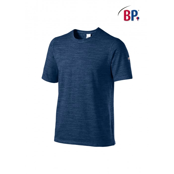 1714 BP T-shirt voor haar & hem Space-Dyed 110 nachtblauw