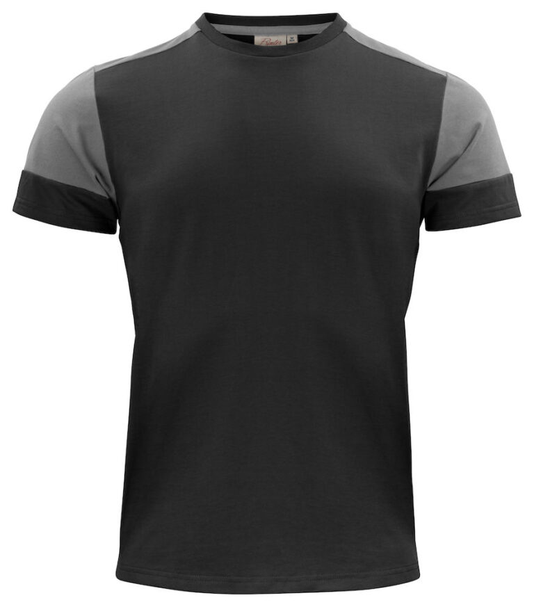 2264030 Prime T-shirt zwart/staalgrijs