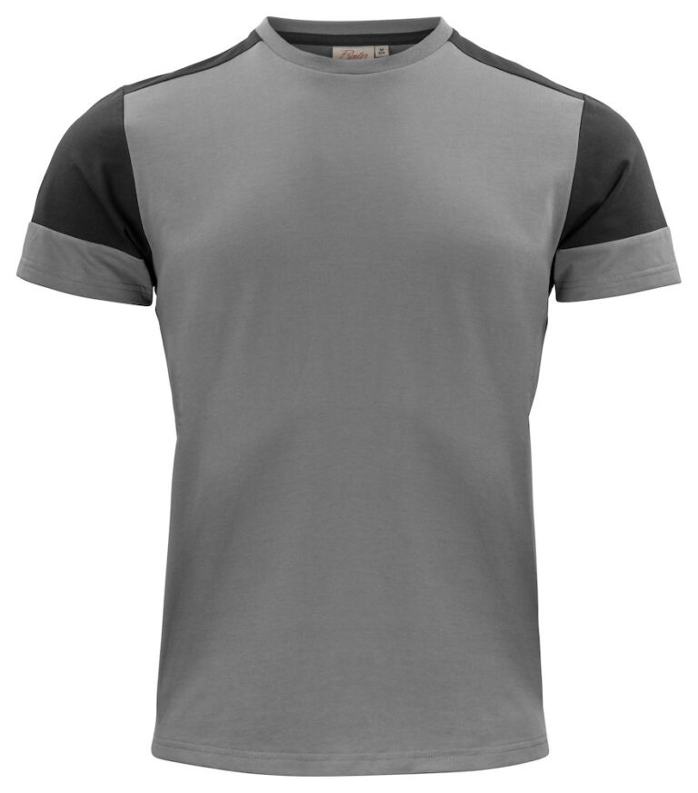 2264030 Prime T-shirt staalgrijs/zwart