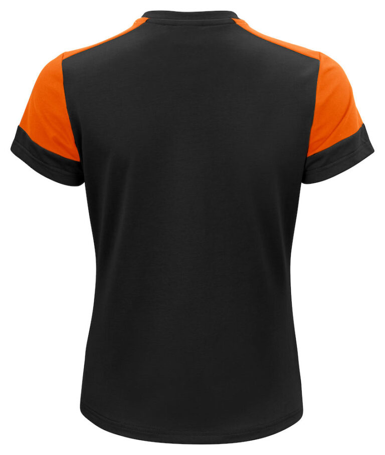 2264031 Prime T-shirt Lady zwart/oranje