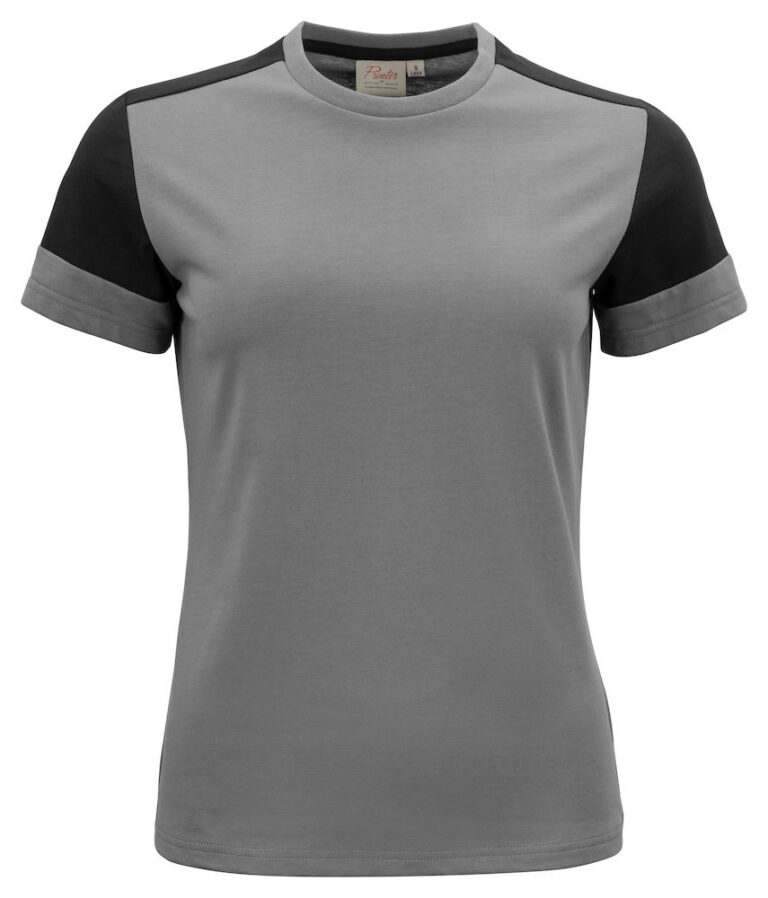 2264031 Prime T-shirt Lady staalgrijs/zwart