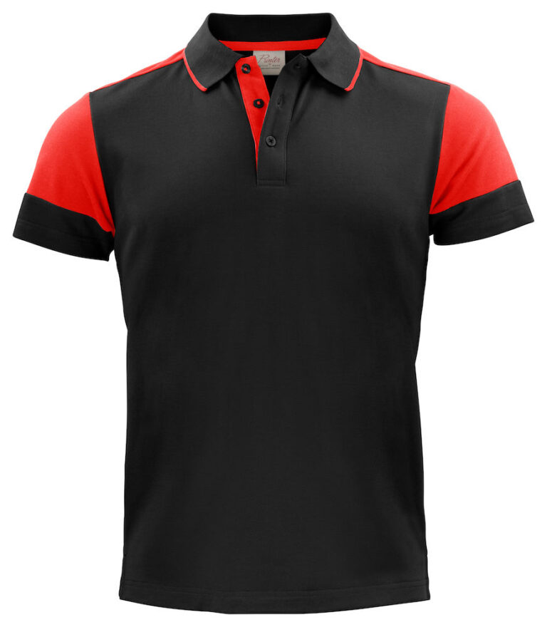 2265024 Prime Polo zwart/rood