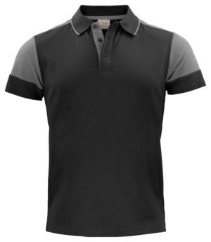 2265024 Prime Polo zwart/staalgrijs