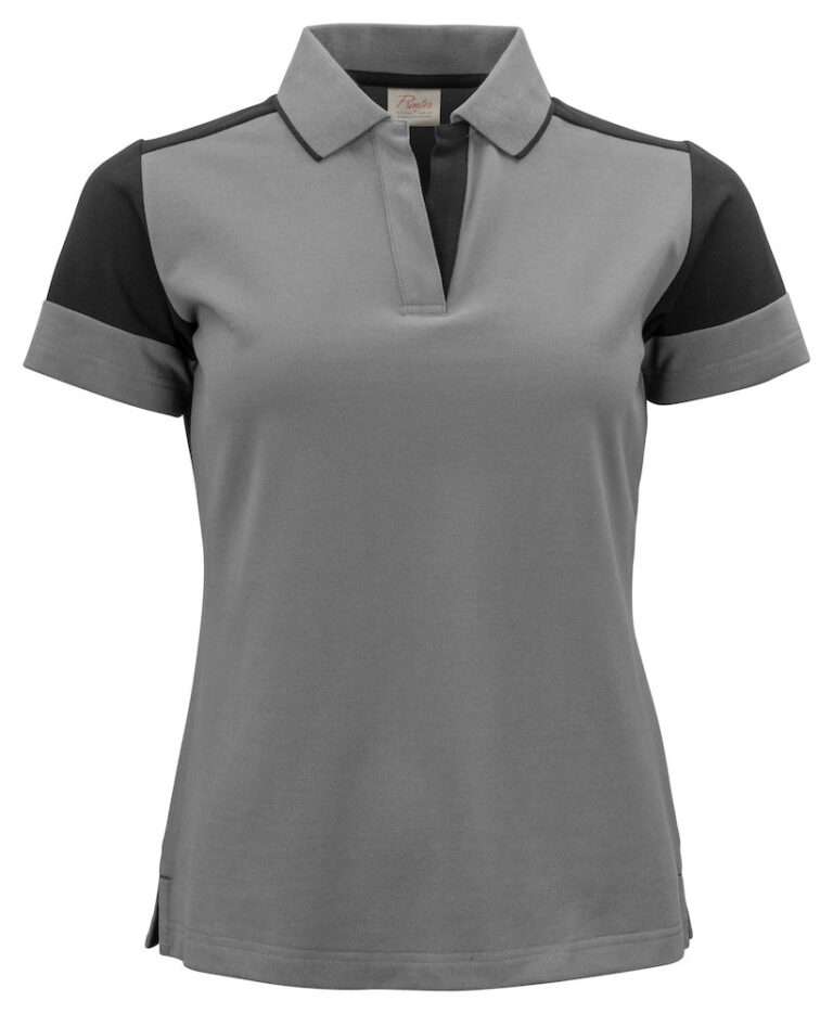 2265025 Prime Polo Lady staalgrijs/zwart