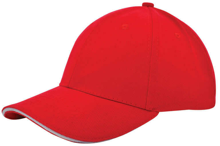 1926 Heavy brushed cap rood/wit
