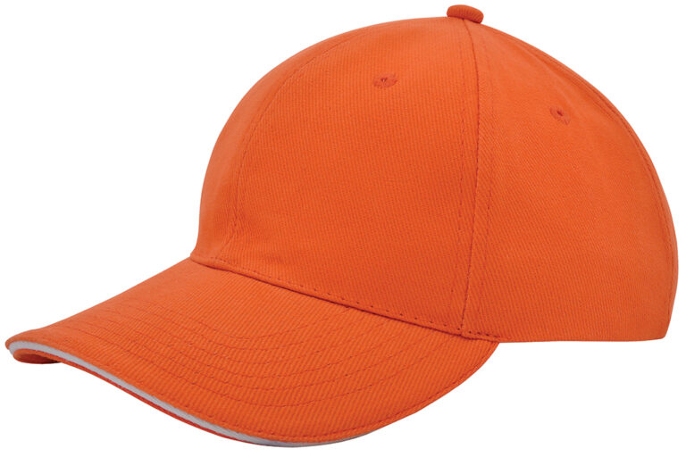 1926 Heavy brushed cap oranje/wit