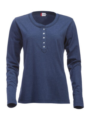 029431 Shirt Orlando Ladies blauw melange