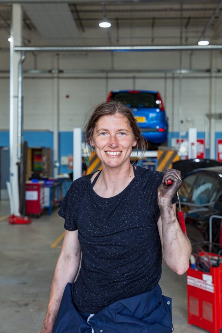 Ontwikkeling werkkleding dames techniek