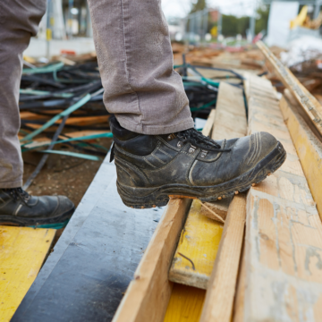 Werkschoenen klompvoeten