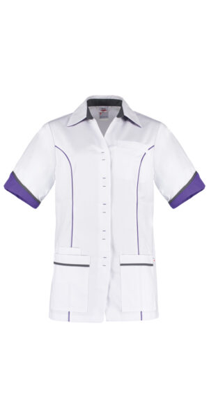 74002 Trend line damesjasje Carola wit/purple en lava 9160