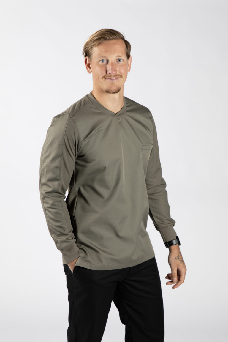 Cheffix koksbuis Jona langemouw olive green 1