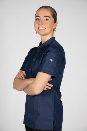 Cheffix koksbuis Liv kortemouw navy 2