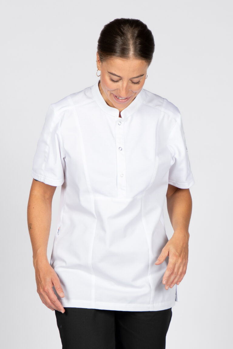 Cheffix koksbuis Liv kortemouw wit 2