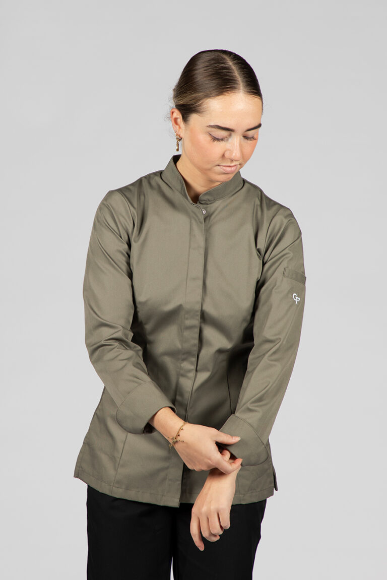 Cheffix koksbuis Vina langemouw olive green 1