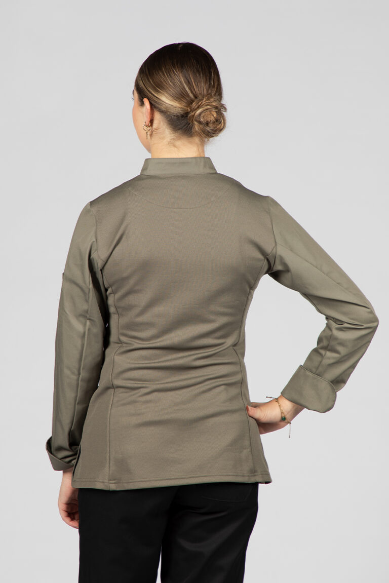 Cheffix koksbuis Vina langemouw olive green 3