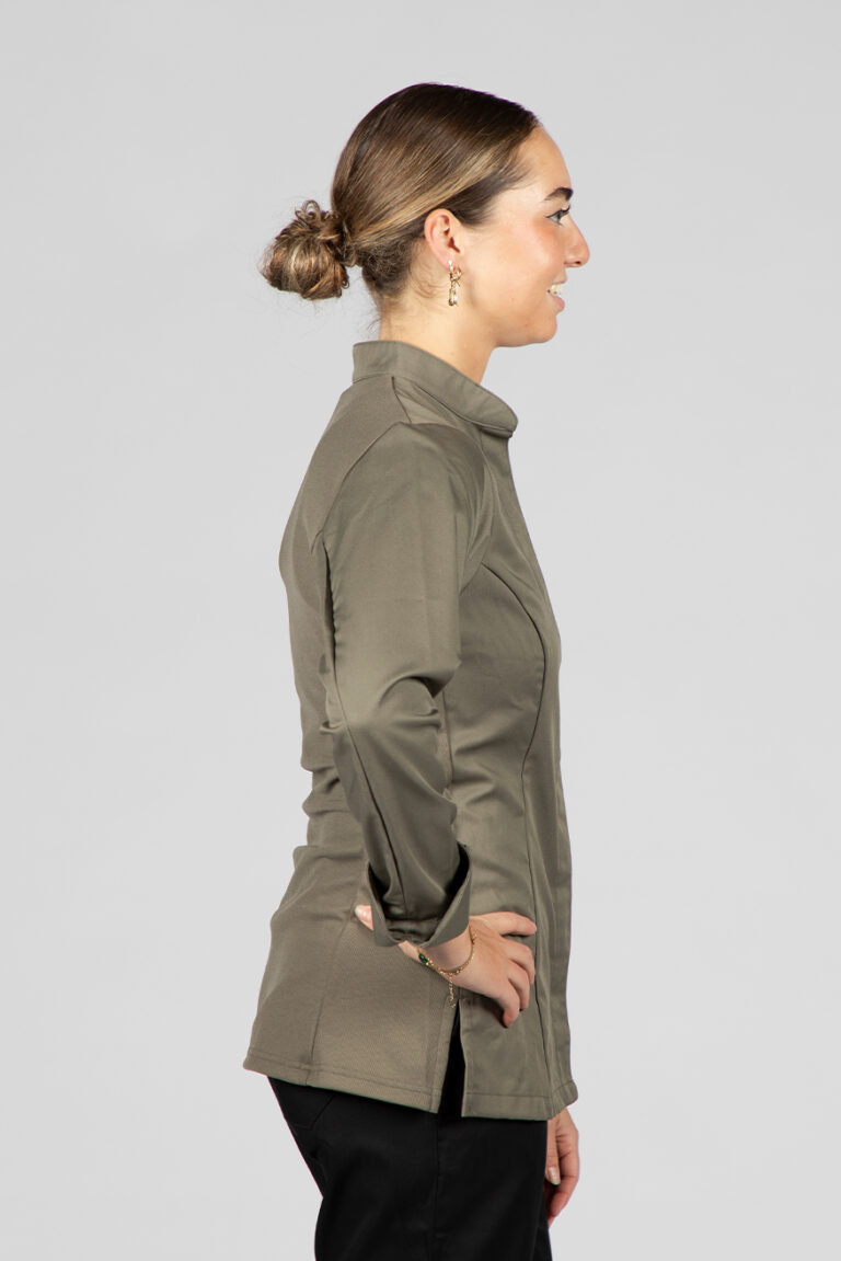 Cheffix koksbuis Vina langemouw olive green 5